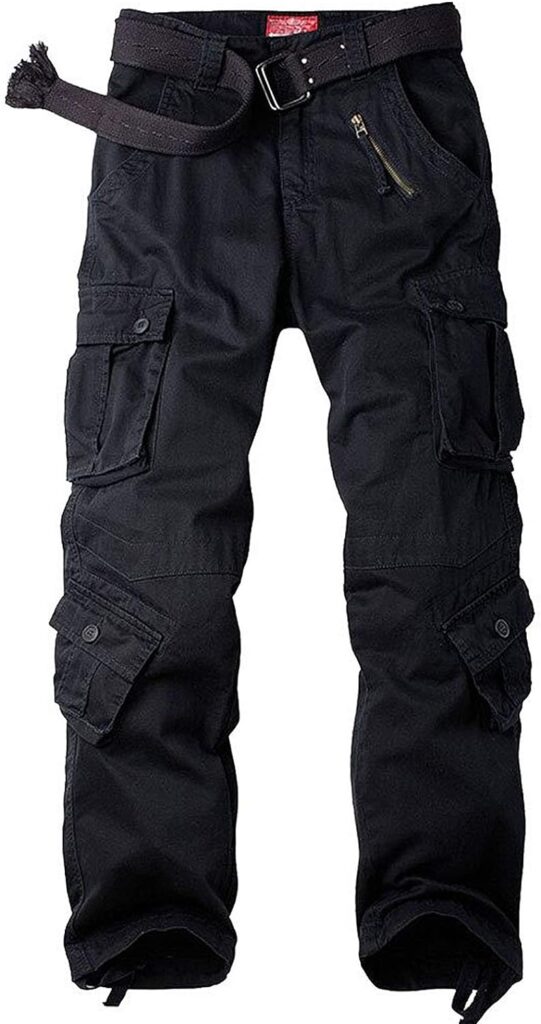 Mens BDU Casual Military Pants, Tactical Wild Army Combat ACU Rip Stop Camo Cargo Work Pants Trousers with 8 Pockets